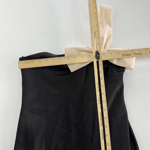 Heartloom Dress Womens Small Black Garcia One Shoulder Bow Cocktail Party Lined - Picture 8 of 11